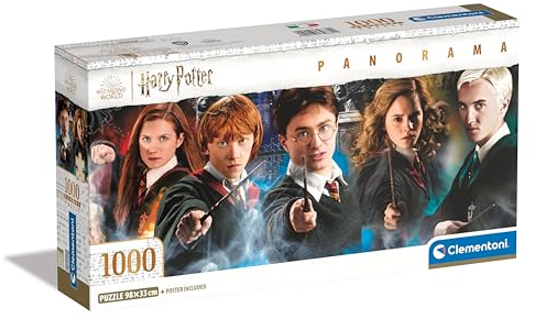 Clementoni Harry Potter Puzzle 1000 Teile Erwachsene - Panorama Puzzle Erwachsene in 98 x 33 cm - Puzzle Erwachsene anspruchsvoll von Clementoni 39874