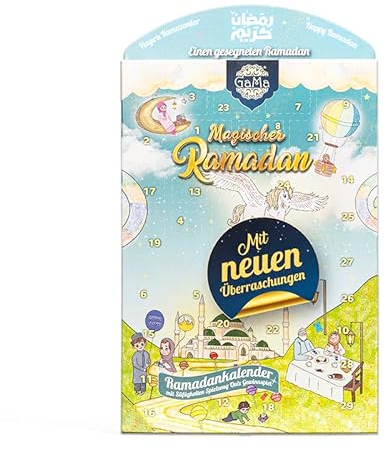 Ramadan kalender 2024 | 30-Tage-Kalender voll mit Spielzeug, Süßigkeiten, Quiz für Kinder | Geschenkidee für Eid Mubarak | Countdown Eid-Kalender | Überraschungskalender