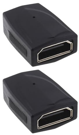 YINETTECH 2 Pezzi 8K HDMI Femmina A Mini HDMI Femmina Adattatore UHD2.1 Connessione Ad Alta Definizione Extender Luci LED A Doppia Faccia Per Fotocamere Monitor HDTV Proiettori