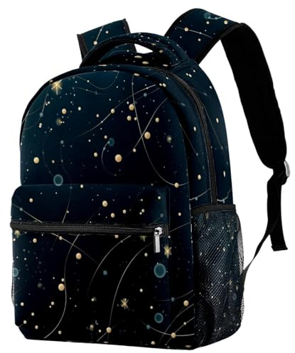 Niedlicher Jungfrau-Sternzeichen-Rucksack, lässiger Tagesrucksack für Jungen, Mädchen, Teenager, Grundschule, Schulrucksack, Grundschultasche, für Teenager, multi, 29.4x20x40cm/11.5x8x16 in