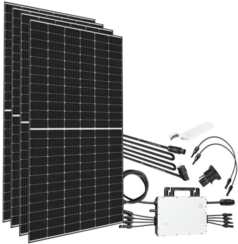 Offgridtec Balkonkraftwerk 1620W HM-1500 DTU-WLite Luxen S5 Glas-Glas 405W Mini-PV Solaranlage (Steuersatz: 0% gemäß §12 Abs. 3 UStG)