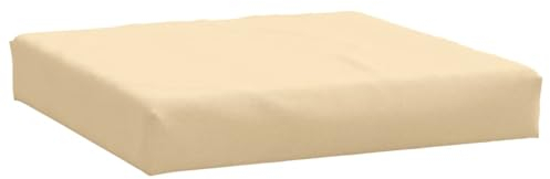 vidaXL Palettenkissen, Palettenauflage für Europaletten, Palettenpolster Palettensofa Outdoor Indoor, Sitzkissen, Melange Beige Stoff