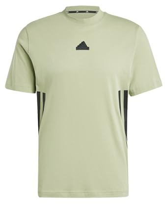 adidas Mens M Fi 3s Reg T T-Shirt Tent Green L
