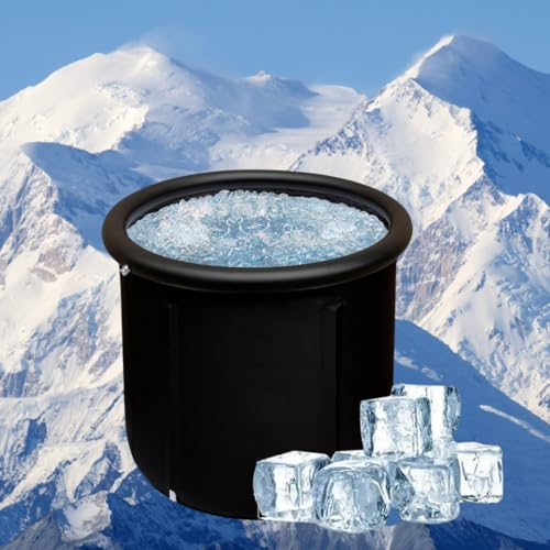 Ice Bath, 370L Portable Ice Bath for Cold Water Therapy Training, Ice BathTub for Athletes, Premium Insulated Cold Plunge Bathtub, Recovery Tub, Ice Bath Pod, Inflatable Bath Adults, Ice Plunge