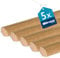Sörnsen Wood Viertelstab Eiche – 5x Hochwertige Fussleisten – in natur matt lackiert und damit extra langlebig – 14x14x2400 mm