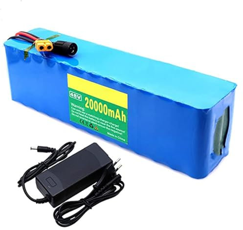 BDBLFLTZ 48V 20Ah Ebike Battery Lithium Battery Pack,13S3P Lithium ION Electric Bike Battery with Charger 54.6V 2A, for 1000W Motor Electric Bicycle Scooter