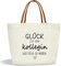 Canvas Tote Bag Geschenk für Kollegin, Arbeitskollegin Geschenk Baumwolle Einkaufstasche als Dankesgeschenk, Kollegin Shopper Bag, Geschenk für Kollege zum Abschied, Geburtstag, Weihnachten