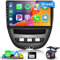 Car Radio for Citroen C1/Peugeot 107/Toyota Aygo 2005-2014 with 2G+64G Android 13 DSP/32 EQ Wireless Carplay Android Auto, Hodozzy 10 inch IPS Touchscreen Bluetooth Car Stereo SWC GPS FM/RDS Camera