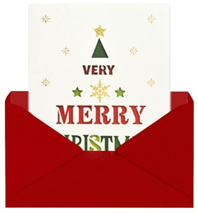 Lustige Weihnachtskarten – kreative Kinder-Weihnachtskarten, Grußkarten und Umschläge, neuartige Weihnachtskarten für Zuhause, Schule, Unternehmen