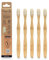 Niyok® Bambus Zahnbürste KINDER IN NOT 5er • Zahnbürste aus Bambus • Mittelweiche Borsten • Natürliche Holzzahnbürste • Nachhaltige Zahnbürsten • Toothbrush • Plastikfrei & Vegan