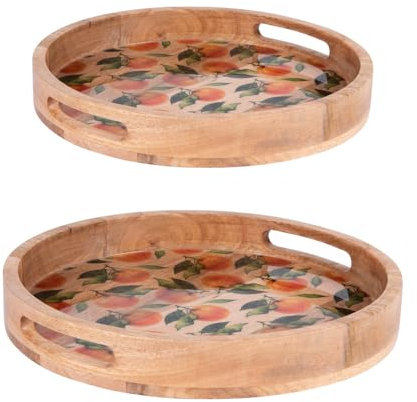 Table Passion - Set de 2 bandejas redondas Amalfi 35 y 40 cm