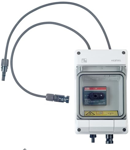 HENSEL PV 2211 Photovoltaik Anschlussgehäuse mit DC Hauptschalter für 1x String bis 1000V DC 30A MC4