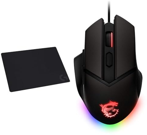 Logitech G G240 Cloth & MSI CLUTCH GM20 ELITE Gaming Mouse