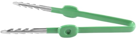 Hoite Pinzas para plantas de acero inoxidable con dientes de sierra para jardín, para plantar semillas y arrancar malezas.