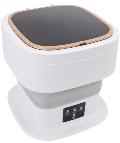 Luocute 11,5 L Kompakte, Automatische Klappwaschmaschine, Tragbare Mini-Waschmaschine mit Zwei Trommeln und Sanfter Trocknung, Ideal für (EU-Stecker (AC 220-240V 50 Hz))