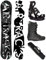 Airtracks Snowboard Set - Wide Board Refractions Game 161 - Softbindung Master - Softboots Star Black 46 - SB Bag