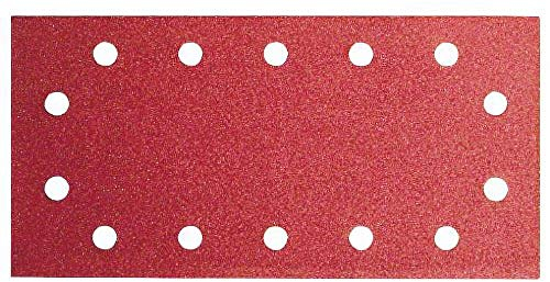 Bosch 10 Fogli Abrasivi per Levigatrice Orbitale 115x280 mm, 14 Fori, G 80