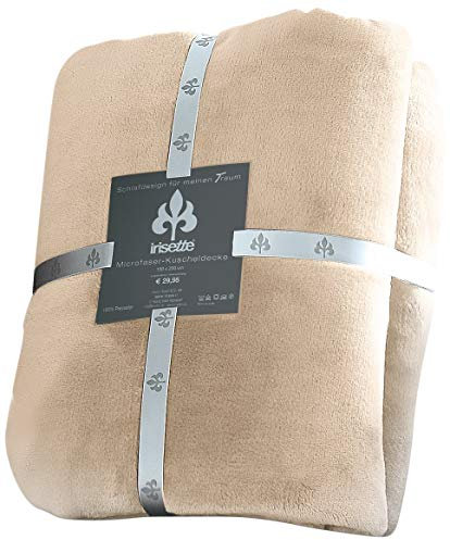 Irisette Wohndecke, Microfaser, Beige, 150 cm x 200 cm