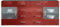 Vladon Sideboard Kommode Bari V2, Made in Germany, Korpus in Schwarz matt/Front in Bordeaux Hochglanz (166 x 72 x 35)