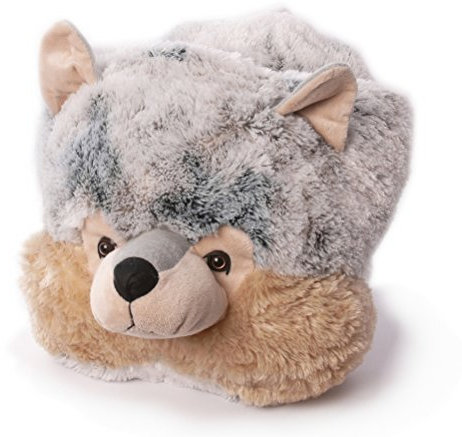 Inware 6517 - Fußwärmer Wolf, beige/grau