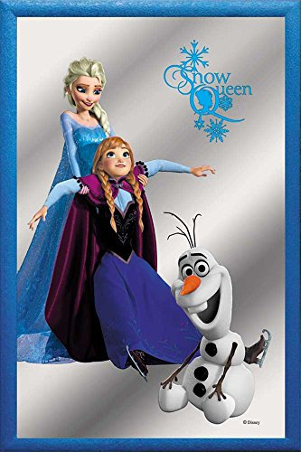 empireposter Frozen - Snow Queen Anna, ELSA & Olaf - Bedruckter Spiegel mit Kunststoff Rahmen, Kult-Spiegel - Größe 20x30 cm