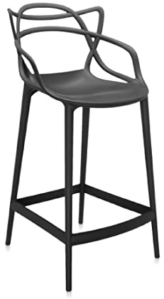 Kartell Masters Stool Hocker, Schwarz, H.75