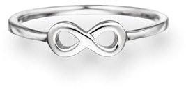 GLANZSTÜCKE MÜNCHEN Damen-Ring Infinity Sterling Silber - Infinityring Unendlichkeits-Zeichen Ring Silberring Ring mit Symbol