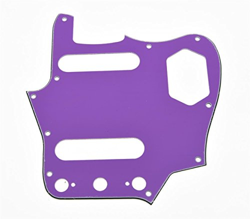 Kaish Schlagbrett für E-Gitarre, 3-lagig, geeignet für Fender Jaguar (Mexiko- und US-Modell), Violett