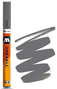 MOLOTOW ONE4ALL Acrylfarben-Marker, 2 mm, Graublau dunkel, je 1 Stück (127.244)