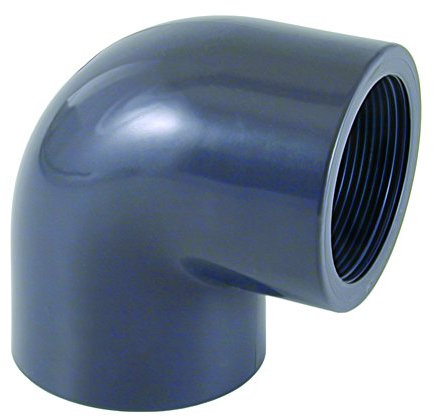 'PVC – U 90 ° angle Manchon x IG 50 mm x 1 1/2 PN10