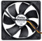Pinfox 12V DC 120mm Quiet Cooling Fan, Variable Speed Control By 5V To 12V Input, Dual Ball Bearings 3 Pin for PC Computer Case, Home Theater Cabinet, Receiver DVR Xbox, Incubator