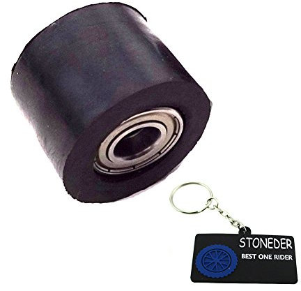 STONEDER Galet tendeur de chaîne en Caoutchouc Noir 10 mm pour Moto Chinoise Pit Bike Motocross SSR Thumpstar YCF SDG