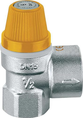 Caleffi 253043 VAL.SIC.CR 1/2 3B SOLAR | Überdruckventil, Druckbegrenzungsventil, Membranventil, 253043
