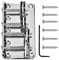 Bass Brücke 4 Saiten,Bass+Bridge,Bass Bridge 4 Sng,Bass Gitarren Brücke Schwarz,Bass Brücke 4 Sng Bass Guitar Bridge,Profionelle Metall Vier-Sng Bass Bridge Für 4 Saiter E-Bass - Golden,Schwarz,Silber