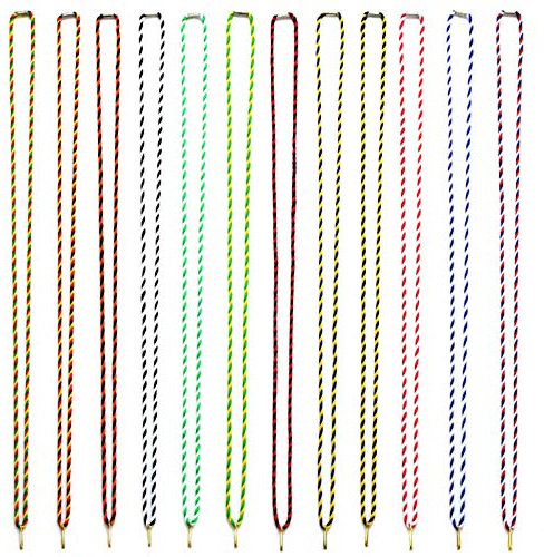 pokalspezialist rot/weiß 10 Stück Kordelband Halskordel Medaillenband als Kordel 42 cm lang