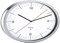 Blomus - Funkuhr, Wanduhr, Uhr - CRONO - Edelstahl - weiß - Ø 24 cm