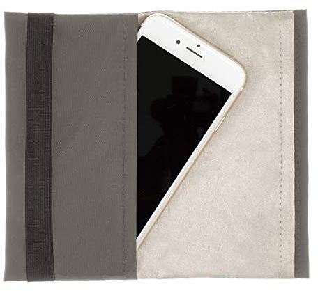 lifetexsafety Strahlenschutz-Tasche Smartphone Sleeve 15x8 cm | RFID | NFC | GPS Blocker für Samsung, Apple iPhone, Lenovo, Huawei, HTC (anthrazit)