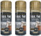3 x Gold Spray Paint Fabric Leather Spray Paint Art Vinyl & Crafts Flexible 200ml