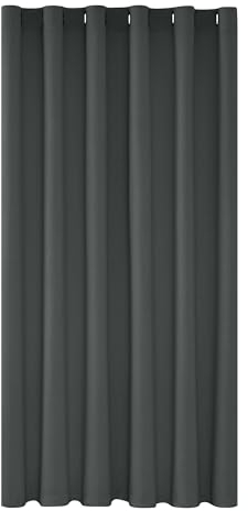 Deconovo Rideaux Occultant Thermique Anti Froid Isolant Rideaux Gris Foncé 200x270cm Rideau Salon Chambre Garcon