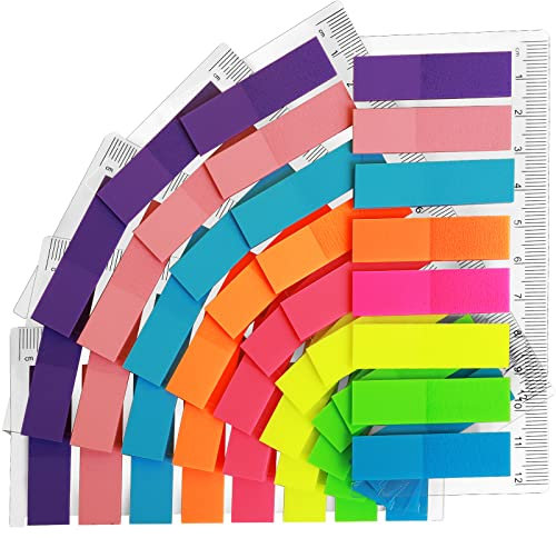 FANDAMEI 8 Colors Writable Index Tabs - 960pcs Small Sticky Notes Flags for School, Office, Mini File Tabs, Reading Notes & Book Markers