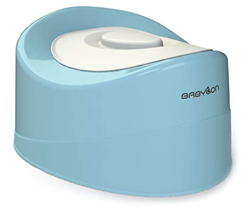 BABYLON Kinder Töpfchen mit Deckel Mini, Antirutsch Kinder Toiletten, Kinder Klo, Nachttopf für Kinder, Töpfchen Mädchen, Anatomisсh Kindertöpfchen Jungen, töpfchen für kinder Blau