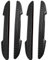 Universal Car Door Edge Protector - 4 Pieces Black Rubber Guards for Protection Against Scratches, Bumps and Scrapes - Anti-collision Strips