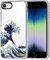 MOSNOVO Case for iPhone SE, iPhone 8 & iPhone 7, [Buffertech 6.6ft Military-Grade Drop Protection] [Anti Peel Off Tech] Clear TPU Bumper Phone Case Cover Design - Great Wave