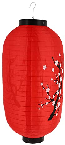 Didiseaon Pflaume Laterne Hängende Laternenschirme Für Asiatisches Japanische Partyverzierung Asien Japanische Laterne Dekorative Papierlaterne -laternen Weiße Seide Schmiedeeisen Sushi