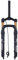 HIMALO Forcella Ammortizzata Snow Bike 26x4.0'' Forcella Fat MTB Air 110mm Corsa 28.6mm Tubo Dritto Forcella E-Bike QR 9x135mm Blocco Remoto (Color : Gold)