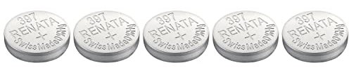 RENATA Lot de 5 Piles Bouton Silver Oxyde 397 / SR726SW 0% Mercure