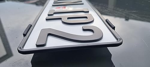 3D Druck Kennzeichenhalter für Audi RS6 4G Wabengrill Klemmung Rahmenlos 3D Kennzeichen