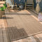 Paco Home Hochwertiger Outdoor Teppich Wetterfest & Pflegeleicht Jute-Sisal-Optik mit Fransen & Hoch-Tief-Effekt Langlebig für Terrasse, Balkon, Garten & Küche, Grösse:240x340 cm, Farbe:Beige 3