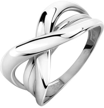 CHRIST Damen-Damenring 585er Weißgold 56, Weißgold 32024909