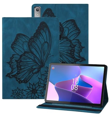xinyunew Hülle für Amazon Fire Max 11 2023/KFSNWI, Dünne Leichte PU Leder Tablet Hülle mit Auto Schlaf/Aufwach Funktion Wach Tablet Cove, Blau